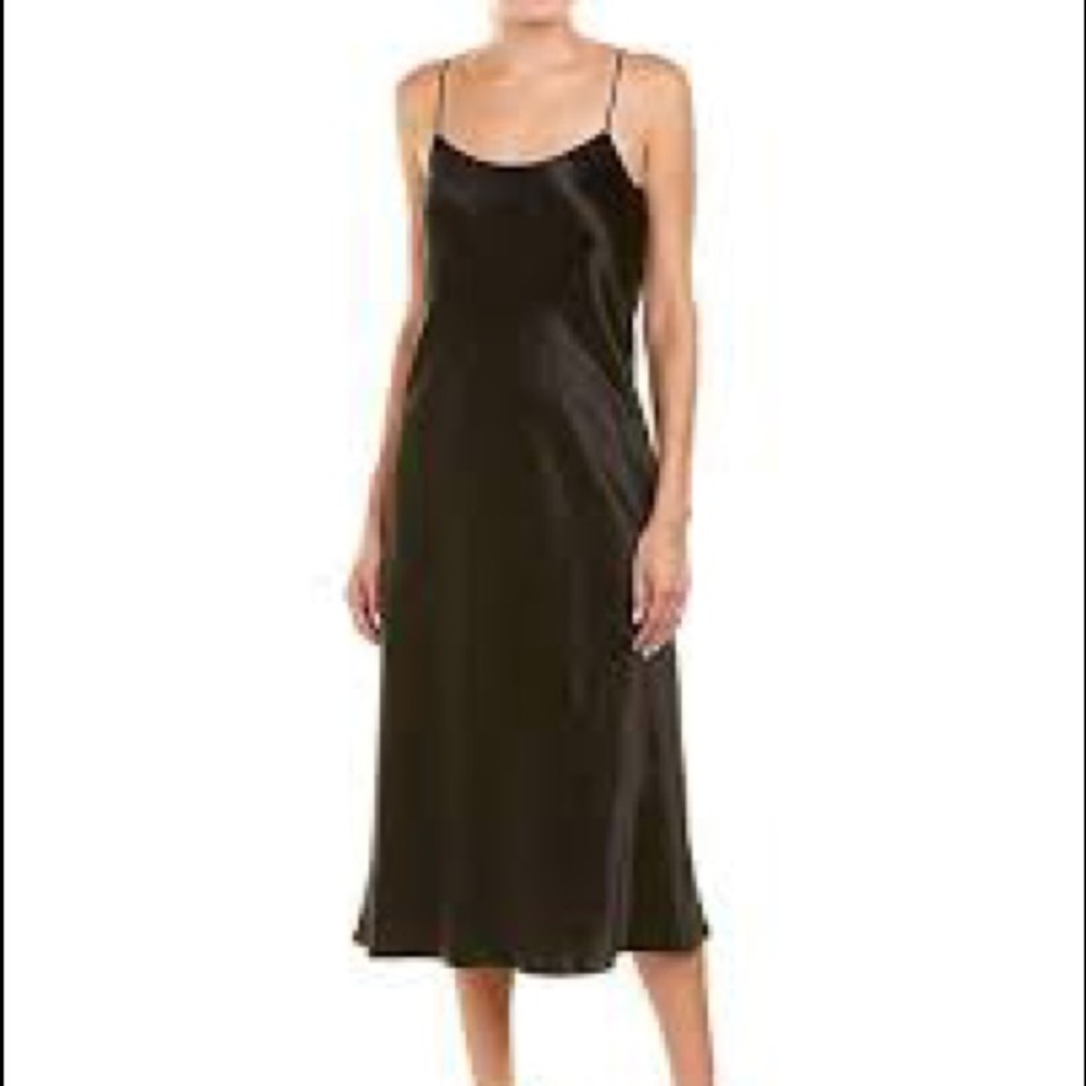 Vince black slip dress
